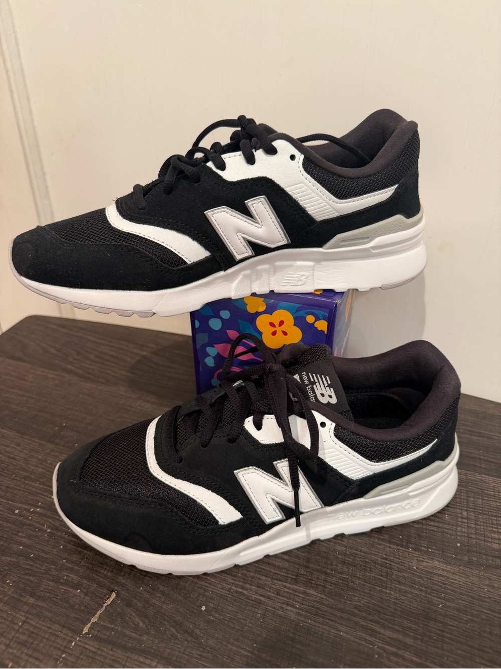 New Balance Women’s 997H Black and White Athletic Sneakers